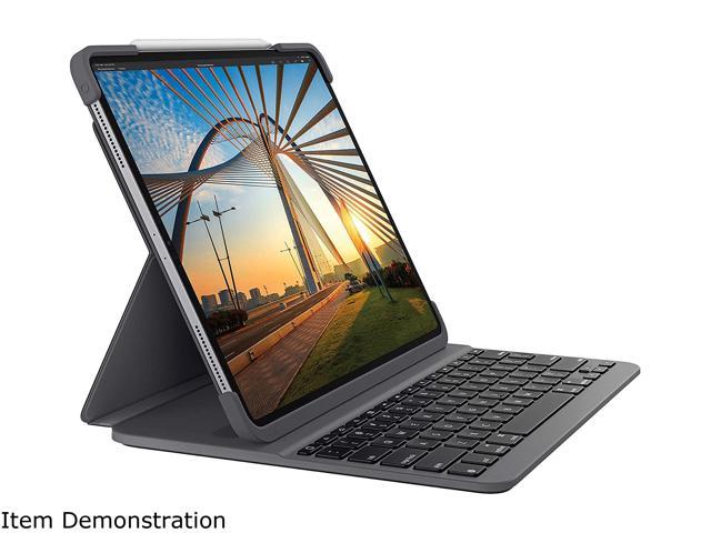 Logitech iPad Keyboard Case SLIM FOLIO PRO for iPad Pro 12.9-inch 3rd Gen (2018), 4th Gen (2020) - (920-009703)