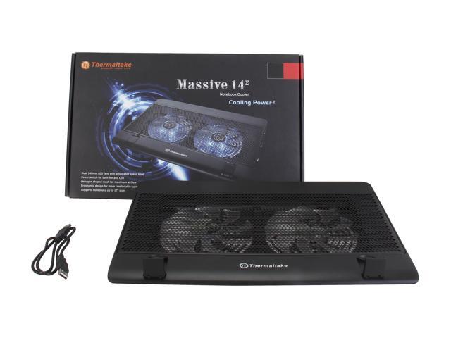 Thermaltake Massive 14² Laptop Cooling Pad with Dual LED Fans for up to 17 inch Laptops - Black - image 6