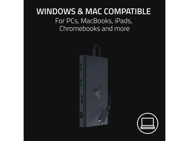 Razer - USB C Dock Station with 11 Ports for PC and Mac - Black - image 11