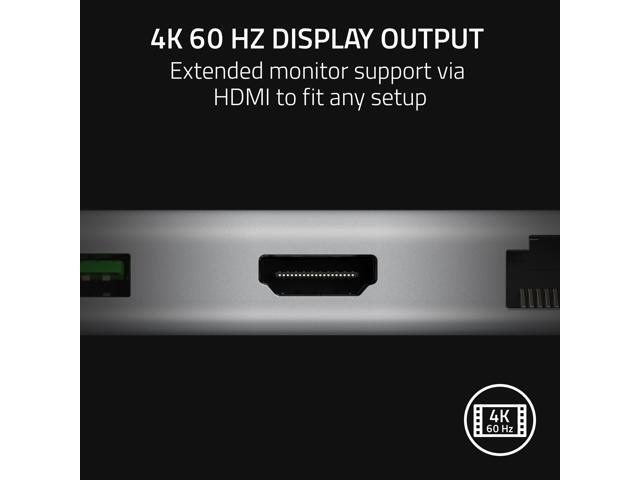 Razer - USB C Dock Station with 11 Ports for PC and Mac - Mercury - image 7