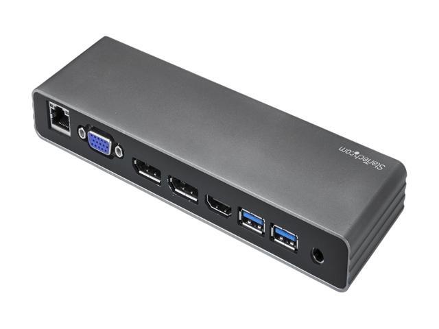 StarTech. com TB3DK2DHV Dual 4K Monitor Thunderbolt 3 Dock with DisplayPort, HDMI & VGA - 85W Power Delivery + Charging - Mac & Windows (TB3DK2DHV)