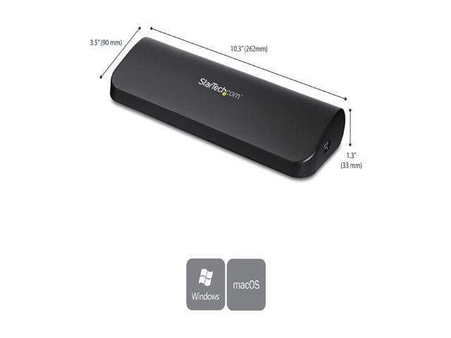 StarTech. com USB3SDOCKHDV USB 3.0 Docking Station, Compatible with Windows / macOS, Supports Dual Displays, HDMI / DVI / VGA (USB3SDOCKHDV) by...