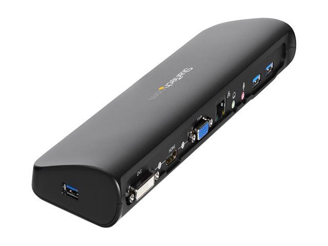 StarTech. com USB3SDOCKHDV USB 3.0 Docking Station, Compatible with Windows / macOS, Supports Dual Displays, HDMI / DVI / VGA (USB3SDOCKHDV) by...