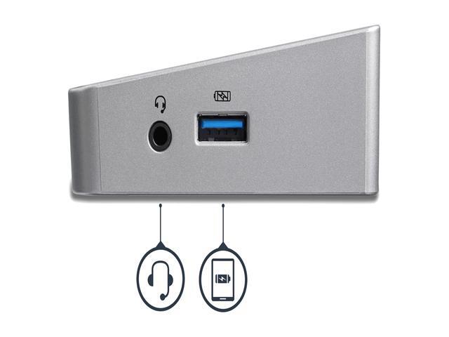 StarTech. com DK30CH2DPPD 4K USB C Dock - 60W Power Delivery - Triple Monitor USB C to HDMI DisplayPort Docking Station (DK30CH2DPPD)