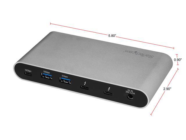 StarTech. com TB33A1C Thunderbolt 3 USB 3.1 Multi-Channel Hub Controller - 4 Ports 10G/5G 1xC 3xA - Thunderbolt 3 Hub, Thunderbolt 3 to USB Adapter