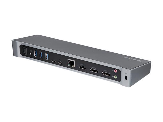 StarTech. com DK30CH2DEP Triple 4K Monitor USB C Dock with DisplayPort and HDMI - 100W Power Delivery - Mac, Windows & Chrome OS (DK30CH2DEP)