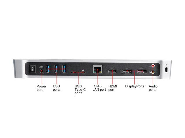 StarTech. com DK30CH2DEP Triple 4K Monitor USB C Dock with DisplayPort and HDMI - 100W Power Delivery - Mac, Windows & Chrome OS (DK30CH2DEP)