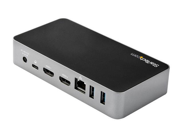 StarTech. com DK30CHHPD Dual HDMI Monitor USB-C Docking Station w/ 60W Power Delivery - Mac & Windows - 1x USB-C & 3x USB-A - GbE - 1080p (DK30CHHPD)