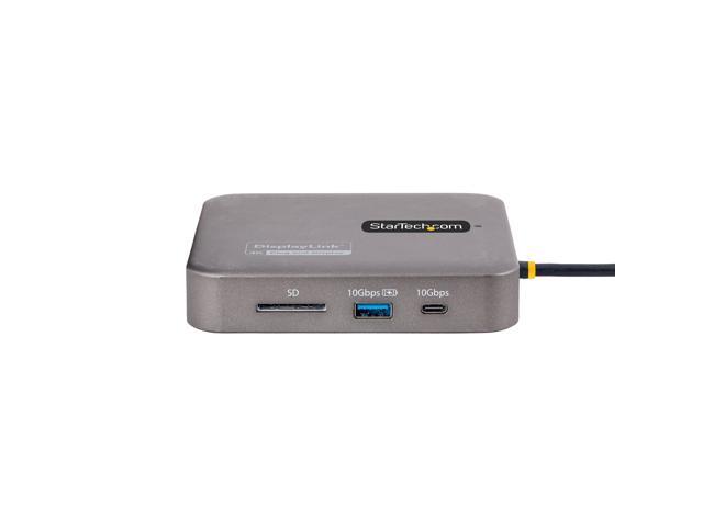 StarTech. com USB C Multiport Adapter, Dual 4K 60Hz HDMI 2.0b, HDR10, 2x 10Gbps USB Hub, 100W PD Pass-Through, GbE, SD, 22'/55cm Cable, Mini Dock...