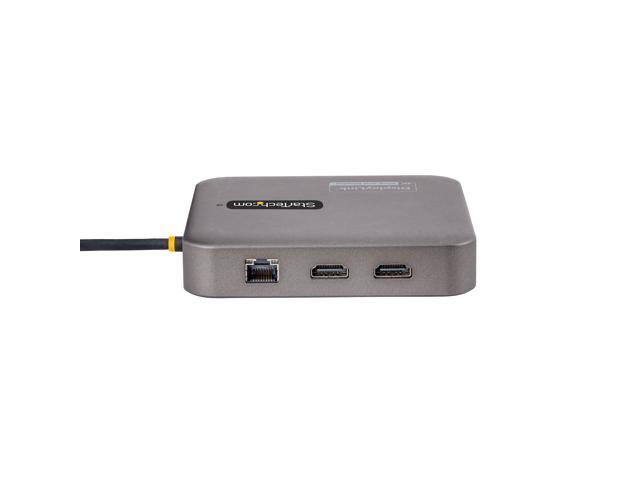 StarTech. com USB C Multiport Adapter, Dual 4K 60Hz HDMI 2.0b, HDR10, 2x 10Gbps USB Hub, 100W PD Pass-Through, GbE, SD, 22'/55cm Cable, Mini Dock...