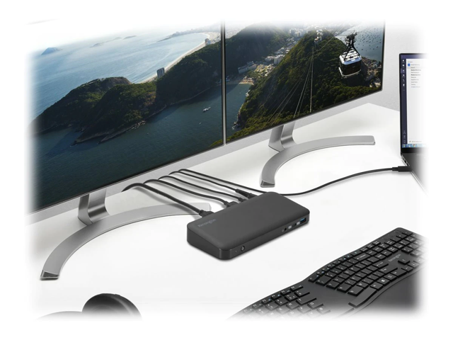 Kensington SD4840P Triple 4k Display USB-C Driverless Docking Station - 85W PD - DP++/HDMI - Windows (K33806NA)