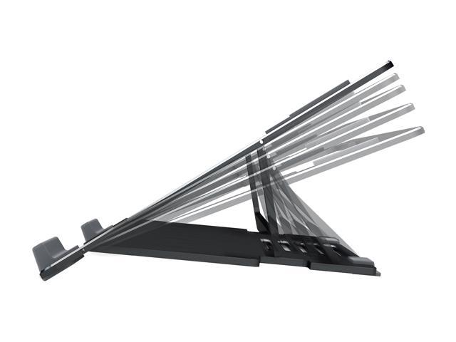 CoolerMaster ErgoStand Air Black Laptop Cooler, Aluminum Alloy, Soft Rubber Padding, Ergonomic Versatility, Portable & Lightweight, Supports up to...