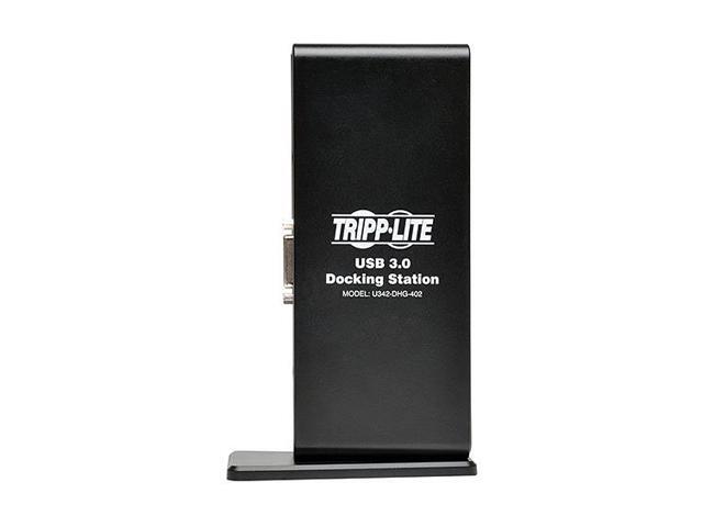 Tripp Lite USB 3.0 SuperSpeed Laptop Dual Head Docking Station - HDMI and DVI Video, Audio, USB Hub Ports and Ethernet (U342-DHG-402)