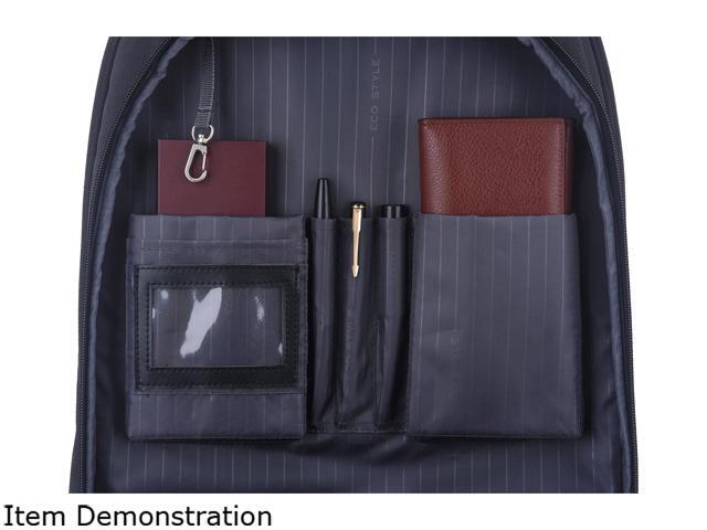 ECO STYLE Tech Exec Rolling Backpack for Laptops up to 17.3 inches - Black - image 8