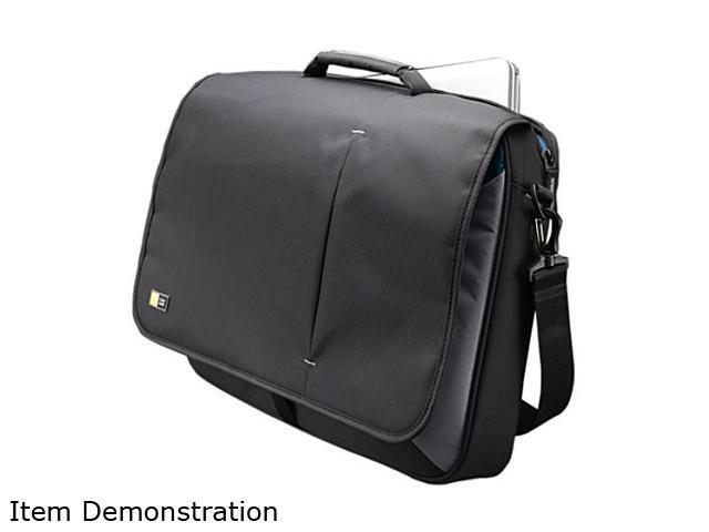 Case Logic - Messenger Laptop Bag for 17" Laptop - Black - image 3