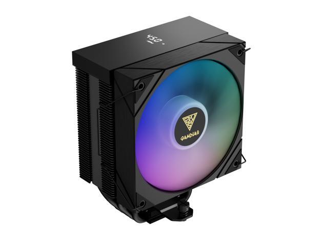 Gamdias Boreas M2-51D ARGB CPU Air Cooler with Digital Display, 5 Copper Heat Pipes, 120mm Hydraulic Bearing PWM ARGB Fan, Support LGA...