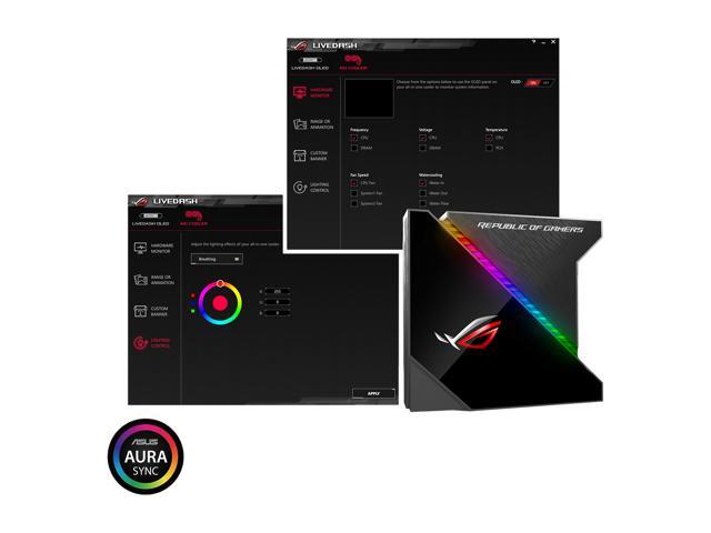ASUS ROG Ryujin 240 RGB AIO Liquid CPU Cooler 240mm Radiator (Dual 120mm 4-pin Noctua iPPC PWM Fans) with LIVEDASH OLED Panel and FanXpert Controls...