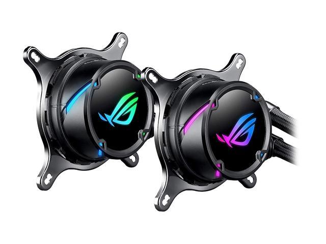 ASUS ROG Strix LC 240 RGB All-in-one Liquid CPU Cooler 240mm Radiator, Intel 115x/2066 and AMD AM4/TR4 Support, Dual 120mm 4-pin PWM Addressable...