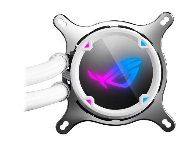 ASUS ROG Strix LC 240 RGB White Edition All-in-one Liquid CPU Cooler with Aura Sync RGB, and Dual ROG 120mm Addressable RGB Radiator Fans LGA 1700...