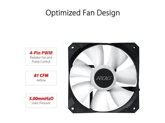 ASUS ROG Strix LC II 360 ARGB All-in-one AIO Liquid CPU Cooler 360mm Radiator, Intel LGA1700, 115x/2066 and AMD AM4/TR4 Support, Triple 120mm 4-pin...