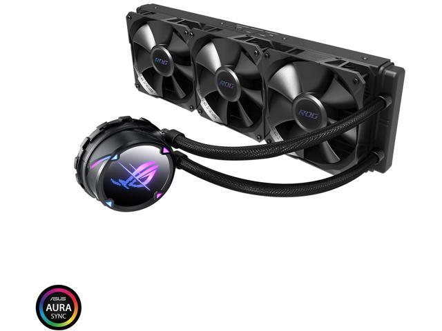 ASUS ROG Strix LC II 360 All-in-one AIO Liquid CPU Cooler 360mm Radiator, Intel LGA1700, 115x/2066 and AMD AM4/TR4 Support, Triple 120mm 4-pin PWM Fans