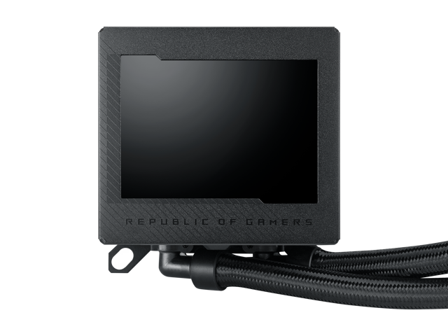 ASUS ROG Ryujin III 240 all-in-one liquid CPU cooler with 240mm radiator. Asetek 8th gen pump, 2x Noctua industrialPPC 120mm fans, 3.5" color LCD