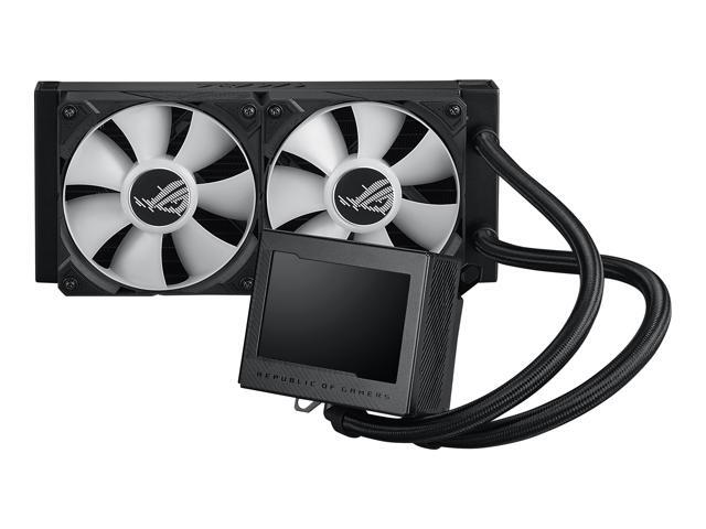 ASUS ROG Ryujin III 240 ARGB all-in-one liquid CPU cooler with 240mm radiator. Asetek 8th gen pump, 2x magnetic 120mm ARGB fans (Daisy Chain...