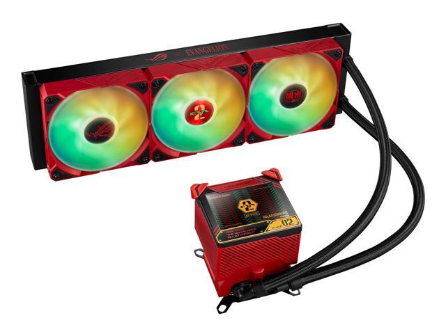 ASUS ROG Ryujin III 360 ARGB EVA-02 EDITION All-in-one Liquid CPU Cooler with 360mm Radiator. Asetek 8th Gen Pump, 3x Magnetic 120mm ARGB Fans...