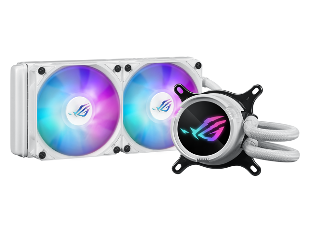 ASUS ROG STRIX LC III 240 ARGB WHT All-in-one CPU Liquid Cooler - Supports Intel LGA 1851/1700 and AMD AM5/AM4