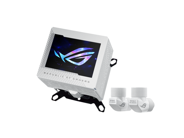 ASUS ROG RYUJIN III WB WHT CPU Water Block - Intel LGA 1700, 1200, 115X - AMD Socket AM4, AM5 - Asetek Copper Cold Plate - White - 178...