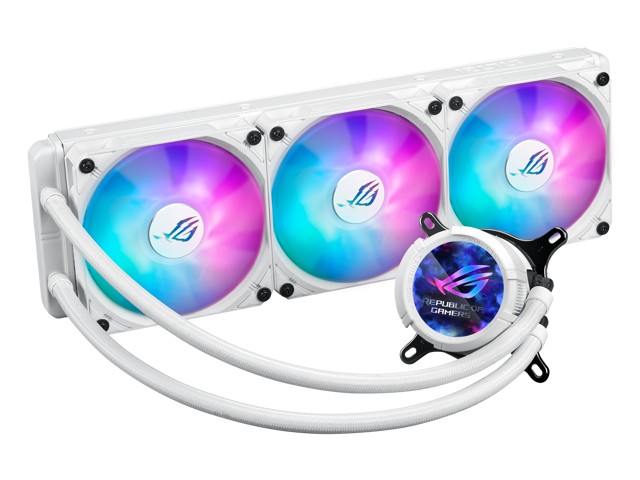 ASUS ROG STRIX LC III 360 ARGB LCD White Edition all-in-one CPU Liquid Cooler - Intel LGA 1700, 1200, 115X - AMD Socket AM4, AM5 - with 2.1' IPS...