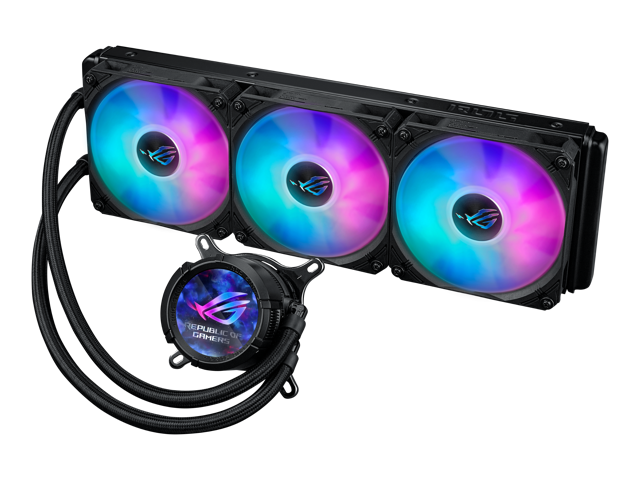 ASUS ROG STRIX LC III 360 ARGB LCD White Edition all-in-one CPU Liquid Cooler - Intel LGA 1700, 1200, 115X - AMD Socket AM4, AM5 - with 2.1' IPS...