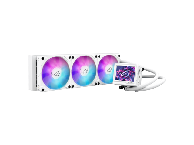 ASUS ROG RYUYJIN III 360 ARGB EXTREME White Edition all-in-one AIO CPU liquid cooler, AMD Ryzen 9000 & Intel Core Ultra Ready, Asetek Gen8 V2...