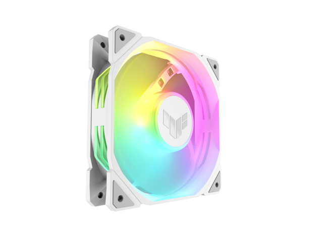 ASUS TUF Gaming TR120 120mm ARGB White Fan Triple Pack 28mm Fan Frame, 3.3mm H2O High Static Pressure, 77.4 CFM Airflow, Double-layer LED Array,...