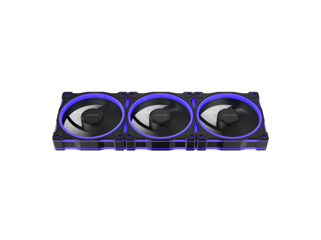 ASUS Prime MR120 ARGB fan black triple pack, 28mm extra-thick frame, quiet, high-performance cooling with PWM control, 20 ARGB LEDs with dual-sided...