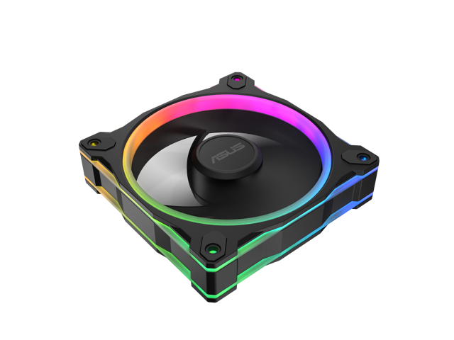 ASUS Prime MR120 ARGB reverse fan black single pack, 28mm extra-thick frame, quiet, high-performance cooling with PWM control, 20 ARGB LEDs with...