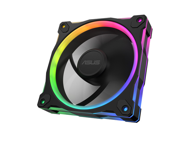 Open Box - ASUS Prime MR120 ARGB reverse fan black single pack, 28mm extra-thick frame, quiet, high-performance cooling with PWM control, 20 ARGB...