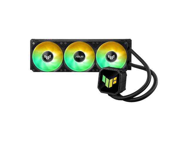 ASUS TUF Gaming LC III 360 ARGB LCD with pre-installed & integrated triple fans designed for high airflow and static pressure; 2.8' LCD for...
