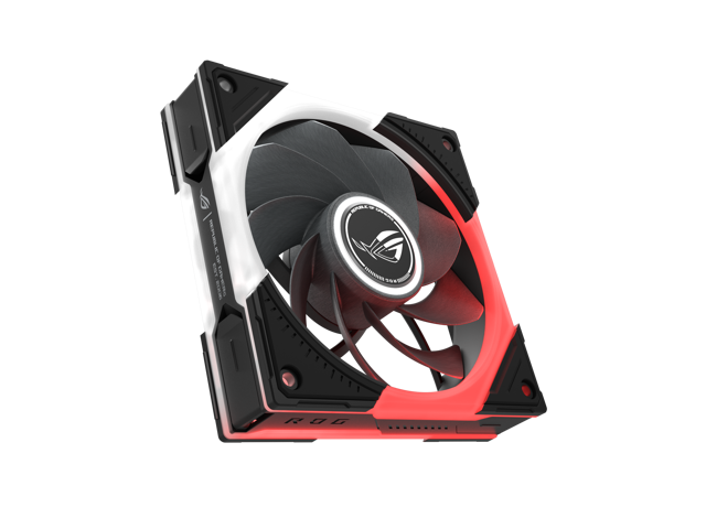 ASUS ROG Eurux GR120 ARGB Reverse PWM Fan Single Pack 120mm PWM Fan, 2200RPM, Patented Daisy-Chain Design, Exclusive Lighting Effects and.
