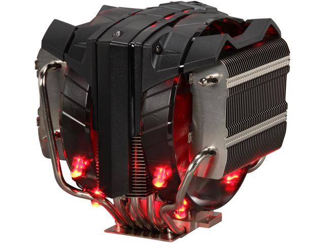 Cooler Master V8 GTS High Performance CPU Cooler, Horizontal Vapor Chamber, 8 Heatpipes, Aluminum Fins, Dual 120mm Fans, Red LED, AMD /Intel.