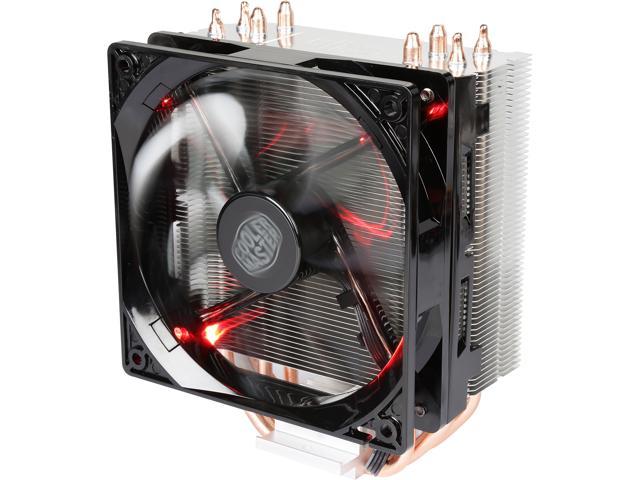 Cooler Master Hyper 212 LED CPU Air Cooler, 4 CDC Heatpipes, 120mm PWM Fan, Quiet Spin Technology, Red LEDs for AMD Ryzen/Intel LGA1200/1151