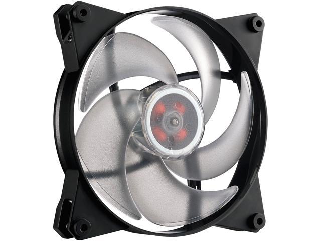 Cooler Master MasterFan Pro 140 Air Pressure RGB with Helicopter-Inspired Fan Blade, Speed Profiles, Customizable Colors, and Noise Reduction.
