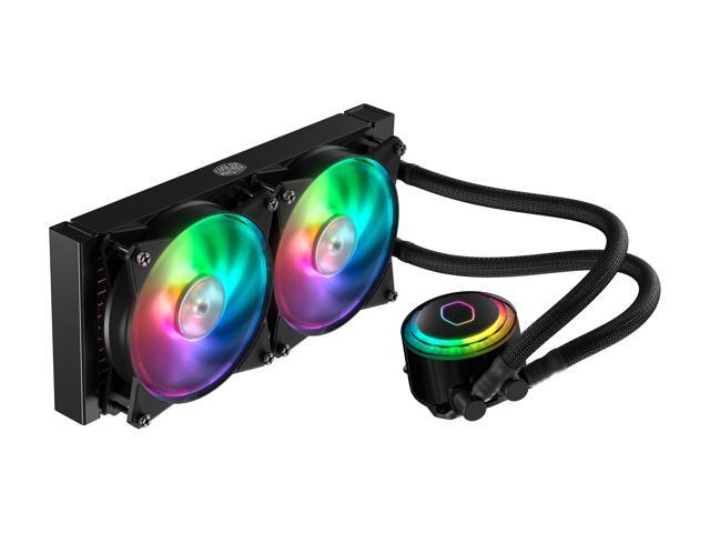 Cooler Master MasterLiquid ML240R ARGB Close-Loop AIO CPU Liquid Cooler, 240 Radiator, Dual Chamber Pump, AddressableRGB Lighting, Dual MF120R Fans...