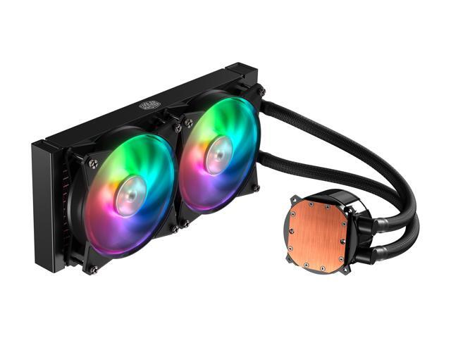 Cooler Master MasterLiquid ML240R ARGB Close-Loop AIO CPU Liquid Cooler, 240 Radiator, Dual Chamber Pump, AddressableRGB Lighting, Dual MF120R Fans...