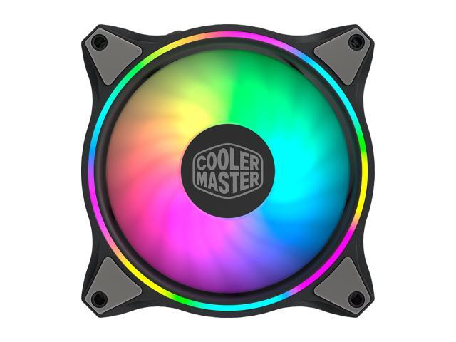 Cooler Master MasterFan MF120 Halo Duo-Ring Addressable RGB Lighting 120mm 3 Pack w/ 24 Independently-Controlled LEDS, Absorbing Rubber Pads, PWM...