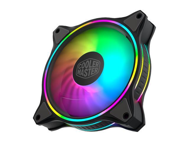 Cooler Master MasterFan MF120 Halo Duo-Ring Addressable RGB Lighting 120mm 3 Pack w/ 24 Independently-Controlled LEDS, Absorbing Rubber Pads, PWM...