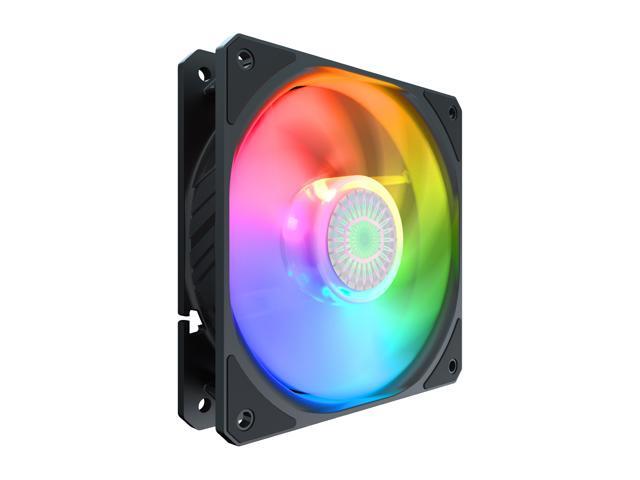Cooler Master SickleFlow 120 V2 Addressable RGB 3 in 1 Square Frame Fan, Individually Customizable LEDS, Air Balance Curve Blade Design, Sealed...