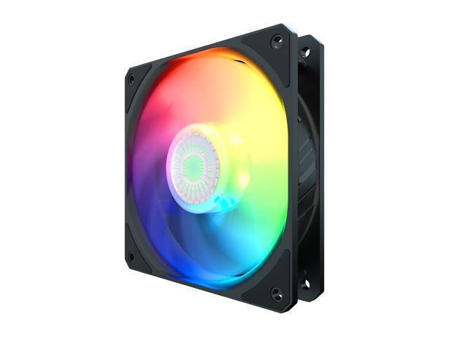 Cooler Master SickleFlow 120 V2 Addressable RGB 3 in 1 Square Frame Fan, Individually Customizable LEDS, Air Balance Curve Blade Design, Sealed...
