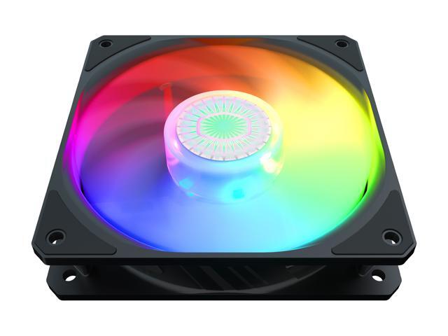 Cooler Master SickleFlow 120 V2 Addressable RGB Square Frame Fan, Individually Customizable LEDS, Air Balance Curve Blade Design, Sealed Bearing,...