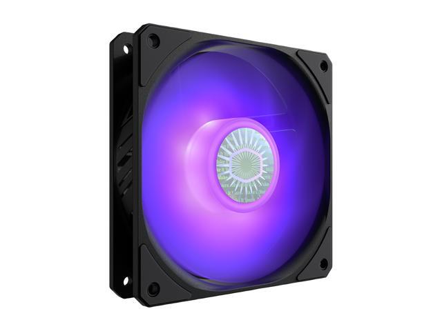 Cooler Master SickleFlow 120 V2 RGB Square Frame Fan with Customizable LEDS, Air Balance Curve Blade Design, Sealed Bearing, PWM Control for...